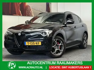 Alfa Romeo Stelvio 2.0 T AWD B-TECH AUTOMAAT ZWART LEDER NAVIGATIE ADAPTIVE CRUISE CONTROL STOEL EN 