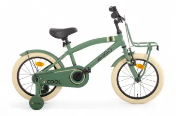 AMIGO 2Cool 16 Inch Jongens Terugtraprem Groen
