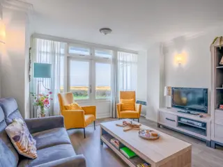 Mooi ingericht appartement nabij De Koog met uitzicht over zee