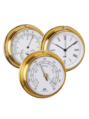 scheepsklok ,barometer, hygrometer