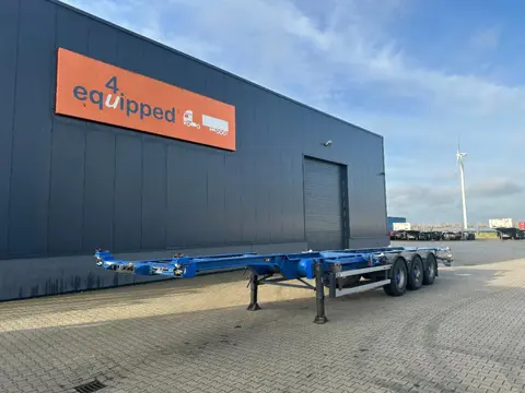 Contar 40FT HIGH CUBE chassis / liftaxle / drumbrakes / NL-Chassis/ APK 02-2026