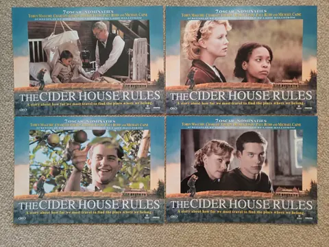 THE CIDER HOUSE RULES lobbycard set.