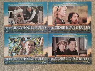 THE CIDER HOUSE RULES lobbycard set.