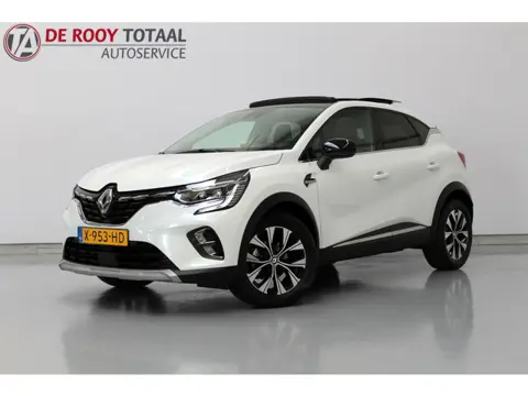 Renault Captur 1.3 mild hybrid 140 techno 141PK, RIJKLAAR!! PANORAMADAK | DEELS LEER | BOSE | STOEL/