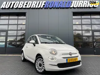 Fiat 500 1.0 Hybrid Lounge NL.Auto/26Dkm/Cruise-control/Navigatie/Apple Carplay/Airco/Half-Leder/1St
