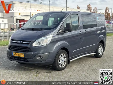 Ford Transit Custom 270 2.2 TDCI L1H1 Limited Dubbel Cabine | € 5.850,- NETTO! | Leder | Airco | Cru