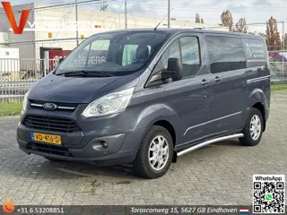 Ford Transit Custom 270 2.2 TDCI L1H1 Limited Dubbel Cabine | € 5.850,- NETTO! | Leder | Airco | Cru