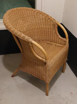 Rieten stoel
