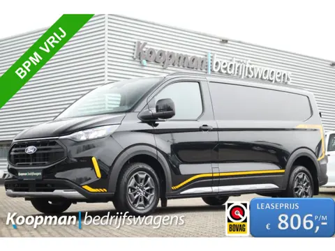 Ford Transit Custom 320 2.0TDCI 136pk L2H1 Trail 4x4 AWD | Leder | Trekhaak Inklapbaar | Stoel+Stuur
