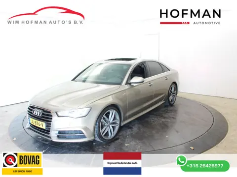 Audi A6 Limo 1.8 TFSI Premium S Line Pano Vol Leder EL aKlep Zwarte hemel Mem Seats Navi