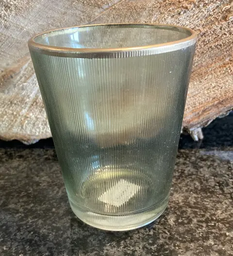 RIVERDALE SFEERLICHTEN BLAIR GREEN met GOUDENRAND 11,5 CM NIEUW