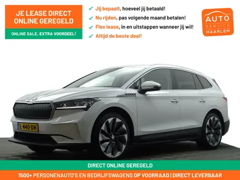 Škoda Enyaq iV 60+ Sportline- Warmtepomp, Design Leder Interieur, Sfeerverlichting, Standkachel, Xen