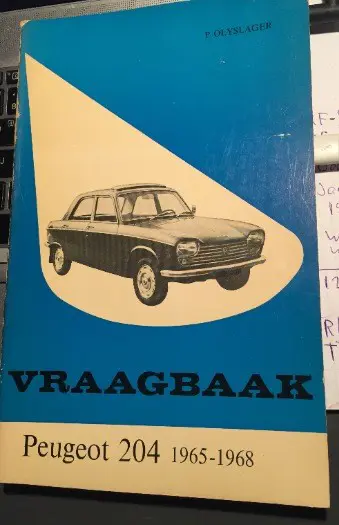 Vraagbaak Peugeot 204 _ 1965/1968