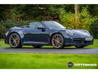 Porsche 911 Cabrio 3.0 Carrera 4S Bose Chrono achterasbesturing Nachtblauw stoelventilatie adapt Cru
