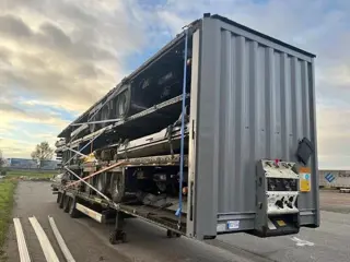 Krone last available 2015 XL P400 mega huckepack curtain sided trailer stack