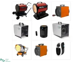 BTP Elektrische kachels en heaters 230v en 380v diesel gestookt