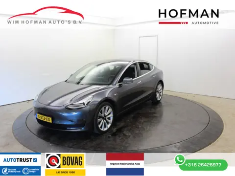 Tesla Model 3 Long Range AWD 75 kWh SOH 87% Top Staat Trekhaak Autopilot FSD Comp Camera Leder Pano