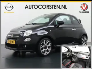 Fiat 500C 500S Cabrio Leer Turbo Sport TwinAir Sport Pdc Electrische Cabriolet-dak Ecc Lane-Ass. Hif
