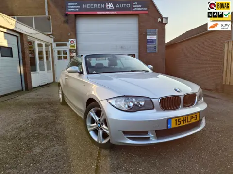 BMW 1-serie Cabrio 118i High Executive, 1e eigenaar, Dealer onderhouden, Bruin leder