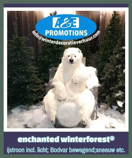Verhuur winterfantasie figuren xl t. 0599 416200