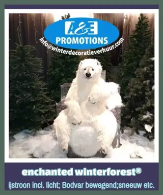 Verhuur winterfantasie figuren xl t. 0599 416200