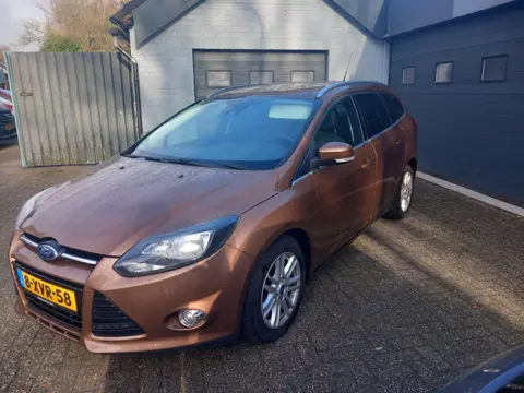 Ford Focus Wagon 1.6 EcoBoost Titanium,183 pk,Climate control,Navi,Parking system,Trekhaak,Isofix,St