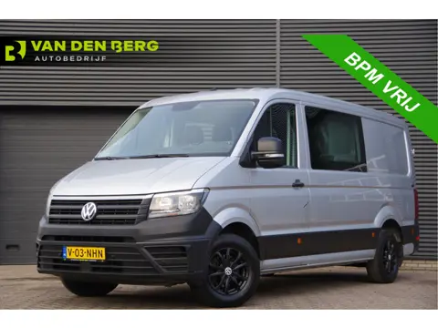 Volkswagen Crafter 35 2.0 TDI L3H2 DC 6P, 140PK AUT. LEDER, TREKHAAK, CAMERA, NAVI, AIRCO, APPLE CAR
