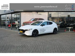 Mazda 3 HB 2.5 e-SkyActiv-G M Hybrid 140 Nagisa , Demovoordeel € 7.790,-, Automaat, Bruin Leder, Bos