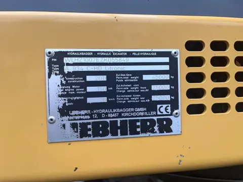 Liebherr A 934 C-HD Litronic (bj 2011)