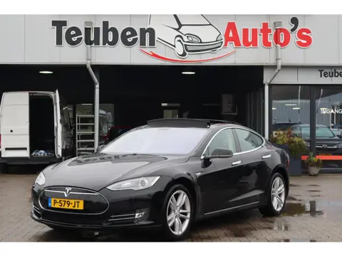 Tesla Model S 85 Signature Performance 90% SOH, Panoramadak, Cruise control, Camera, Lederen interie
