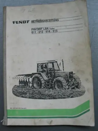 Manual Fendt Favorit LSA Turbo 611/612 / 614 / 615