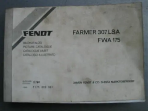 Manual Fendt Farmer 307 LSA FW 175