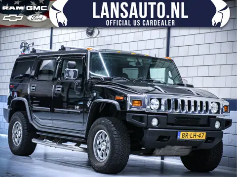 Hummer H2 6.0L V8 | Zwart leder | Schuif Kanteldak | LPG | Groot rijbewijs | Marge
