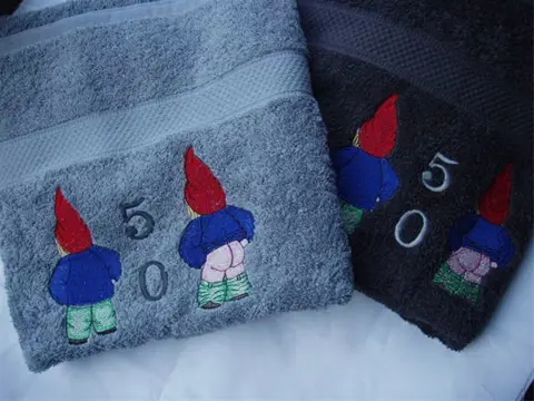 Geborduurde handdoeken kadotip