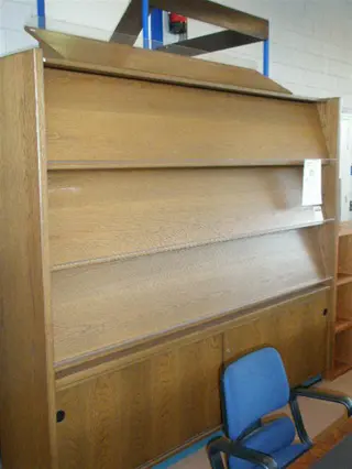 1x eikenhout folderkast B240