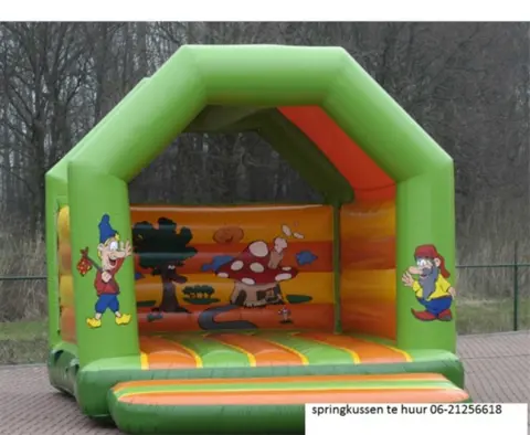 Communie-actie springkussen-popcorn-suikerspin 150,-