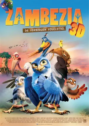 ZAMBEZIA : DE VERBORGEN VOGELSTAD( 3 D ) filmposter.