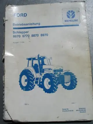 Manual Ford 8670 / 8770 / 8870 / 8970