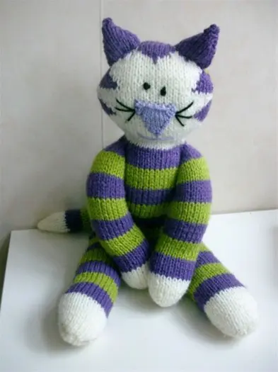 Gebreide katten knuffels te koop