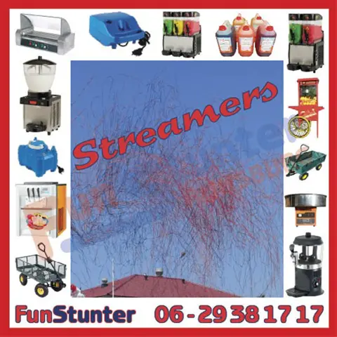 STREAMERS: Rolletjes heel dun confettipapier, GOEDKOOPSTE!