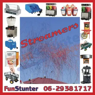 STREAMERS: Rolletjes heel dun confettipapier, GOEDKOOPSTE!