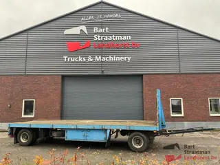 Jumbo MV200C6 2 assige vlakke aanhanger met containerslee. BS1803