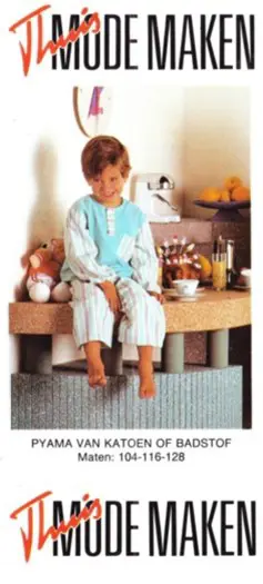Origineel naaipatroon kinder pyama Z830-2