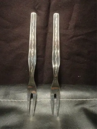 2 verz.broodbelegvorkjes,geh. 100, Ofeso,16 cm