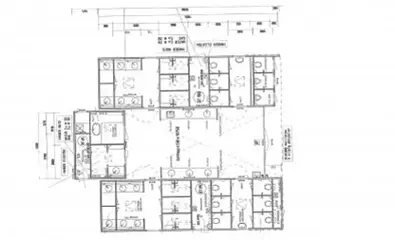 3 delige douche/toilet