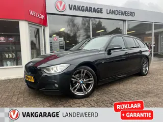 BMW 3-serie Touring M-sport, Navi, Trekhaak, Black-on-black, Zeer netjes!