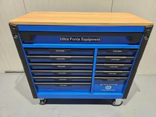 Ultra Force Equipment Jumbo gereedschapswagen 12 laden gevuld met 293 pcs, softclose