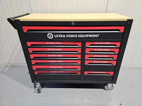 Ultra Force Equipment Redline XL gereedschapswagen 12 laden gevuld met 471 pcs