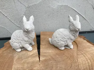 KONIJN ZITTEND STEEN NIEUW