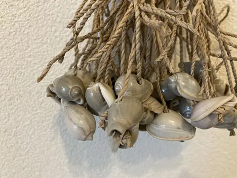 SCHELPEN BUNDEL GROOT GRIJS NIEUW